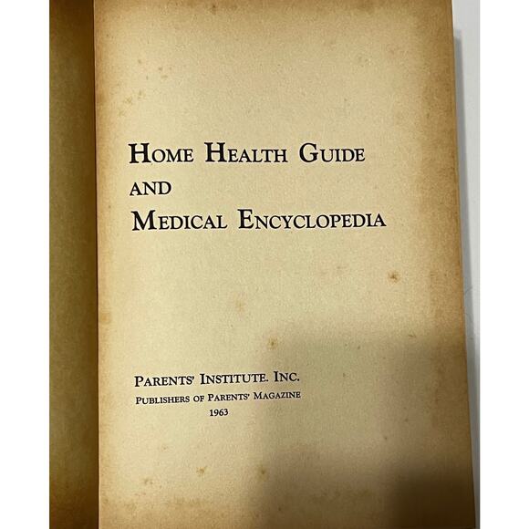 Home Health Guide and Medical Encyclopedia  Book Circa 1963 - Picture 2 of 6